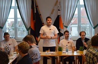 Foto von Christian Sibenhorn beim Bericht der Vorstandschaft